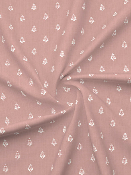 Zen Living 500 TC TENCEL™ King Size Bedsheet with 4 Pillow Covers (Double Marrow Stitch) - Pink Ethnic Print