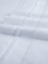 Platinum Pulse 100% Cotton 625 GSM Bath Towel - White (Pack of 1)