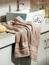 Platinum Pulse 100% Cotton 625 GSM Bath Towel - Grey Mushroom (Pack of 1)