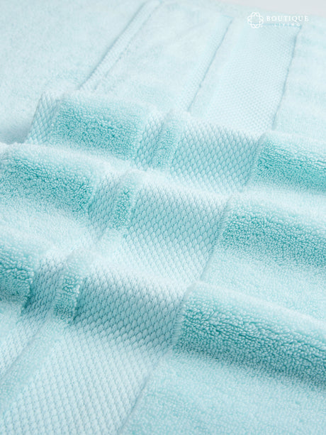 Platinum Pulse 100% Cotton 625 GSM Bath Towel - Sky Light (Blue) (Pack of 1)
