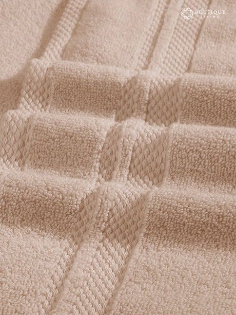 Platinum Pulse 100% Cotton 625 GSM Grey Hand Towels (Pack of 2) - Zero Twisted Technology