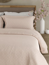 Cottage Garden 100% Cotton 300 TC King Bedsheet with 2 Pillow Covers - White Printed