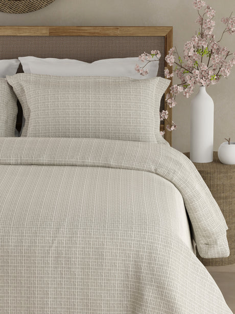 Cottage Garden 100% Cotton 300 TC King Bedsheet with 2 Pillow Covers - Grey Printed