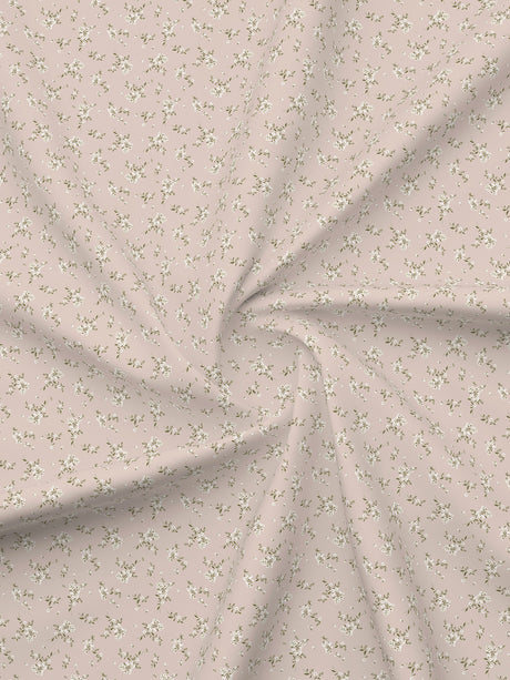 Cottage Garden 100% Cotton 300 TC Single Bedsheet with 1 Pillow Cover - Purple Floral