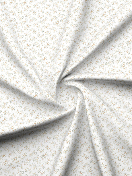 Cottage Garden 100% Cotton 300 TC Grey & White Printed Double Reversible Comforter - Pack of 1 (108 L x 90 W inches)