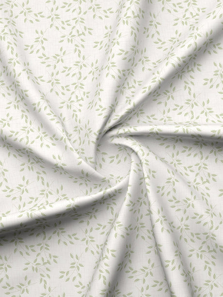 Cottage Garden 100% Cotton 300 TC Green & Beige Printed Double Reversible Comforter - Pack of 1 (108 L x 90 W inches)