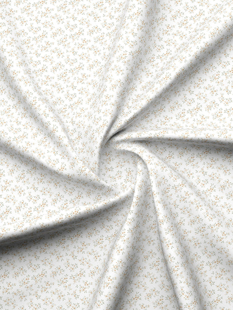 Cottage Garden 100% Cotton 300 TC Grey & White Printed Single Reversible Comforter - Pack of 1 (88 L x 60 W inches)