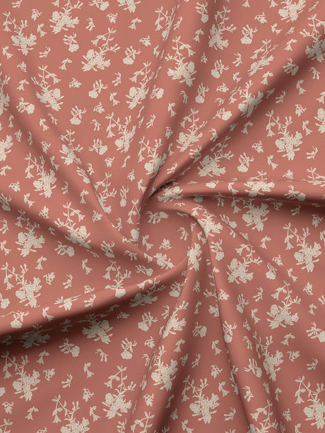 Cottage Garden 100% Cotton 300 TC Brown & White Printed Single Reversible Comforter - Pack of 1 (88 L x 60 W inches)