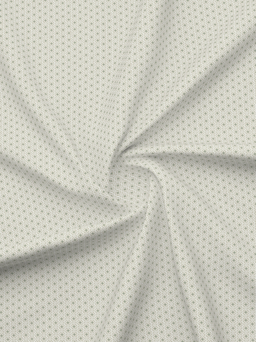 Gardenia Augusta 100% Cotton 300 TC Grey & White Digitally Printed Super King Bedsheet with 2 Pillow Covers