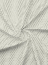 Gardenia Augusta 100% Cotton 300 TC Grey & White Digitally Printed Super King Bedsheet with 2 Pillow Covers