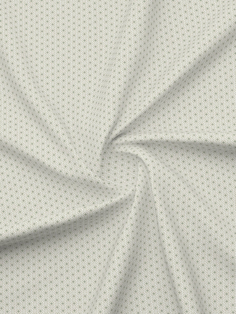 Gardenia Augusta 100% Cotton 300 TC Grey & White Digitally Printed Super King Bedsheet with 2 Pillow Covers
