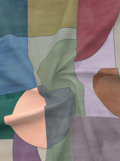 Gardenia Augusta 100% Cotton 300 TC Multicolor Digitally Printed King Bedsheet with 2 Pillow Covers
