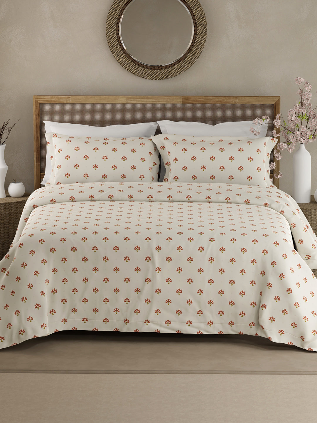Soft breathable cotton bedsheet for king-size beds