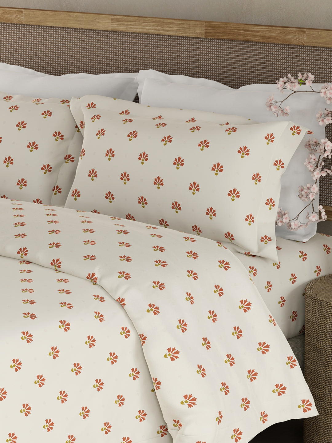 Elegant bedding set with subtle floral design