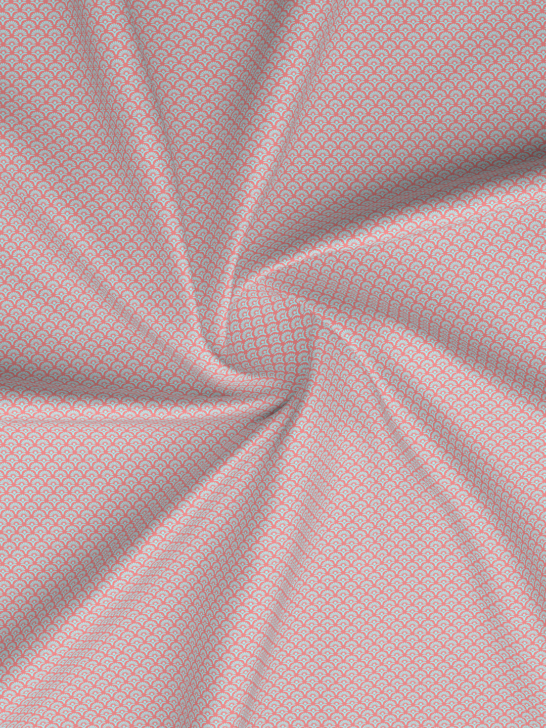 Heritage Walk 100% Egyptian Cotton 200 TC Pink Ethnic Print King Bedsheet with 2 Pillow Covers
