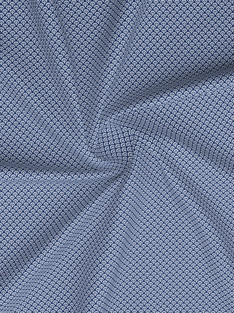 Heritage Walk 100% Egyptian Cotton 200 TC Blue Ethnic Print Single Bedsheet with 1 Pillow Cover