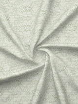 Platinum Pulse 100% Cotton 800 TC Light Green Digitally Printed King Bedsheet with 4 Pillow Covers