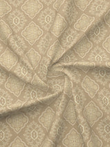 Platinum Pulse 100% Cotton 800 TC Beige Digitally Printed King Bedsheet with 4 Pillow Covers