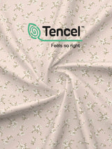 Zen Living TENCEL™ 250 TC Pink & Grey Floral Reversible Double Size Dohar (100 L x 90 W inches)