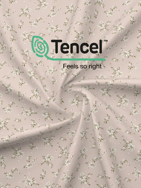 Zen Living TENCEL™ 250 TC Pink & Grey Floral Reversible Single Size Dohar (90 L x 60 W inches)