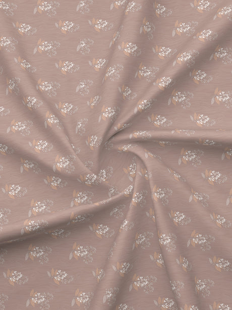 Nature Bouquet Premium 100% Cotton 300 TC Light Purple Floral King Bedsheet with 2 Pillow Covers (Sandalwood Fragrance)