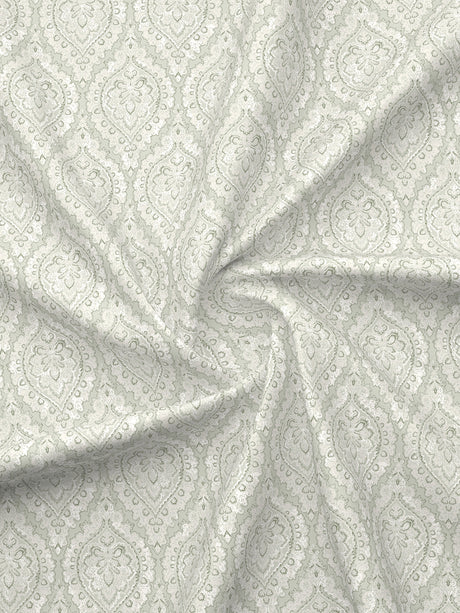 Cottage Garden 100% Cotton 300 TC Grey Ethnic Print King Bedsheet with 2 Pillow Covers - Perfect for Gifting