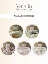 Valatia 700 GSM Multicolor 2 Ply Single Premium Mink Blanket (Size - 1.60 m x 2.20 m)