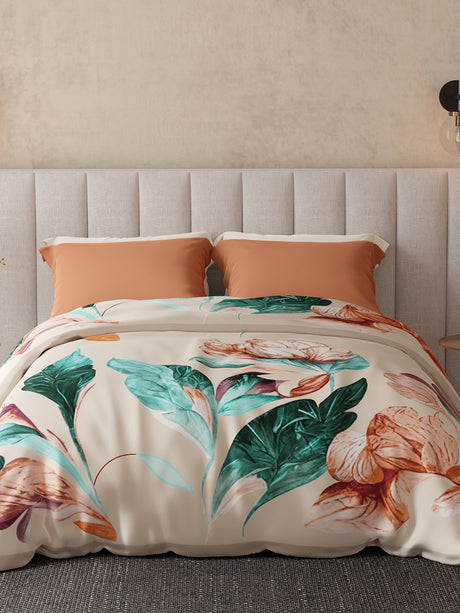 Luxe Loom 800 GSM Multicolor Floral Print 2 Ply Double Premium Mink Blanket (Size - 2.20 m x 2.40 m)