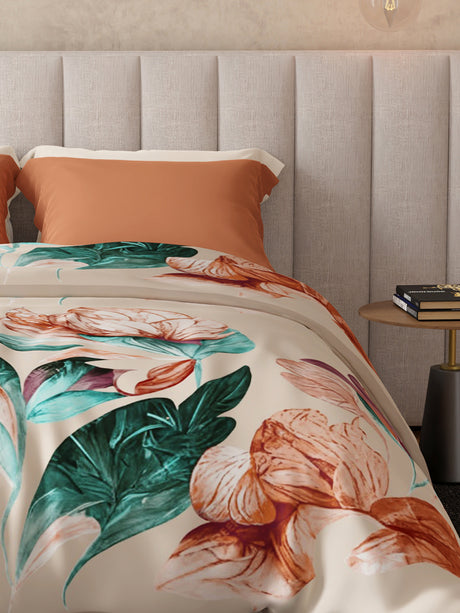 Luxe Loom 800 GSM Multicolor Floral Print 2 Ply Double Premium Mink Blanket (Size - 2.20 m x 2.40 m)