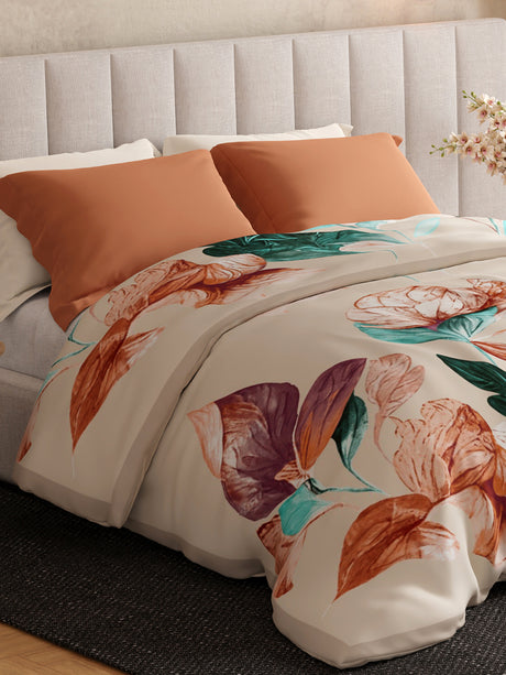 Luxe Loom 800 GSM Multicolor Floral Print 2 Ply Double Premium Mink Blanket (Size - 2.20 m x 2.40 m)
