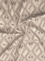 Embrace 100% Cotton 152 TC Brown Geometrical Print Double Bedsheet with 2 Pillow Covers