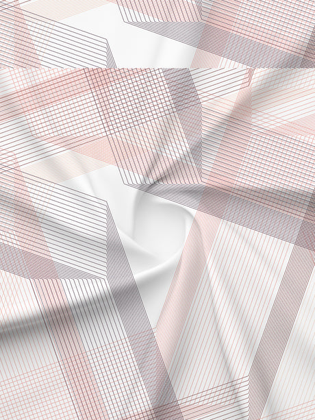 Embrace 100% Cotton 152 TC Pink Stripes King Bedsheet with 2 Pillow Covers