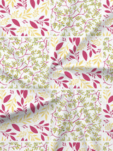 Embrace 100% Cotton 152 TC Pink & Yellow Floral King Bedsheet with 2 Pillow Covers