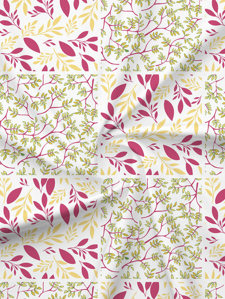 Embrace 100% Cotton 152 TC Pink & Yellow Floral King Bedsheet with 2 Pillow Covers