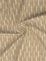 Valatia 100% Cotton 200 TC Karigari Printed Double Bedsheet with 2 Pillow Covers - Beige