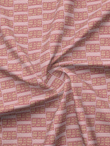 Valatia Karigari 100% Cotton 200 TC Pink & Yellow Ethnic Print Reversible Single Size Dohar (88 L x 60 W inches)