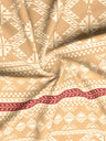 Valatia Gypsy 100% Cotton 200 TC Ethnic Print Fitted King Bedsheet with 2 Pillow Covers - Brown