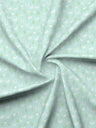 Valatia 100% Cotton 200 TC Green Floral King Fitted Bedsheet with 2 Pillow Covers