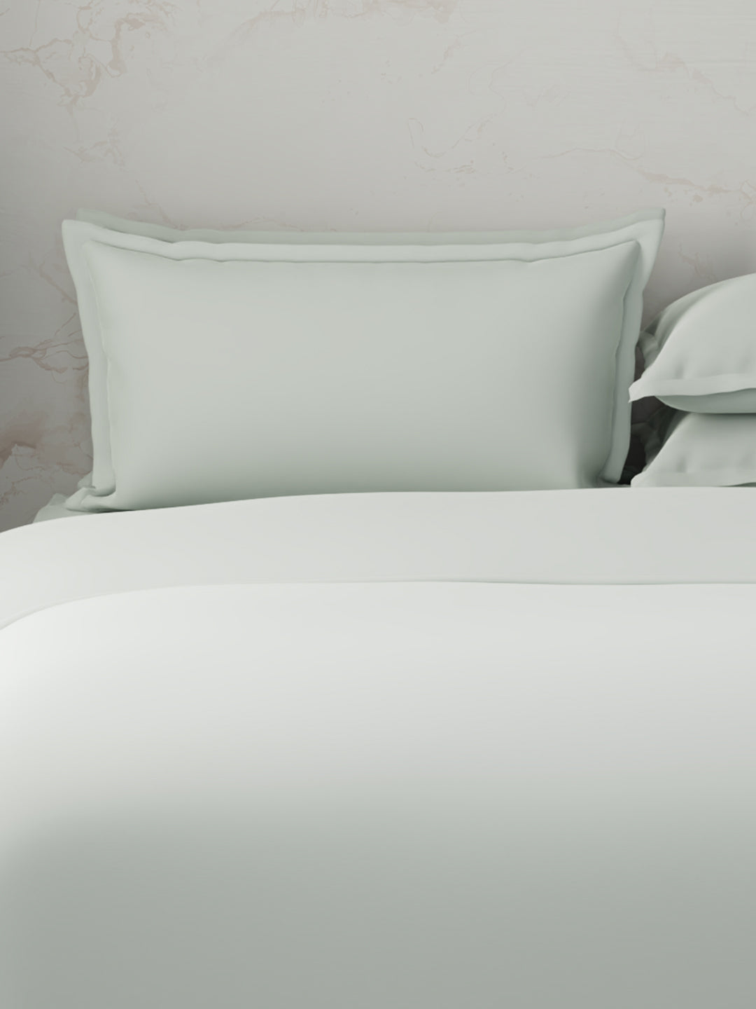 100% Cotton, 300 TC | King Size Bedding Set | 1 Bedsheet with 1 Duvet Cover & 4 Pillow Covers | Emblem Collection - Grey